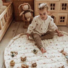 Play&Go - Στρώμα Παιχνιδιού Μαλακό Οργανικό Βαμβάκι / Τσάντα 2 Σε 1 Rabbits