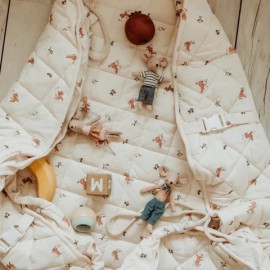 Play&Go - Στρώμα Παιχνιδιού Μαλακό Οργανικό Βαμβάκι / Τσάντα 2 Σε 1 Rabbits