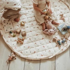 Play&Go - Στρώμα Παιχνιδιού Μαλακό Οργανικό Βαμβάκι / Τσάντα 2 Σε 1 Rabbits