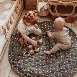 Play&Go - Στρώμα Παιχνιδιού Μαλακό Οργανικό Βαμβάκι / Τσάντα 2 Σε 1 Birds