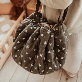 Play&Go - Στρώμα Παιχνιδιού Μαλακό Οργανικό Βαμβάκι / Τσάντα 2 Σε 1 Birds