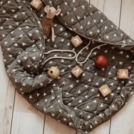 Play&Go - Στρώμα Παιχνιδιού Μαλακό Οργανικό Βαμβάκι / Τσάντα 2 Σε 1 Birds