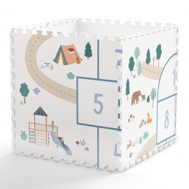 Play&Go - Στρωματάκι Παζλ Διπλής Όψης / Κουτί Αποθήκευσης Hopscotch