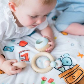 Play&Go - Στρώμα Παιχνιδιού Μαλακό / Τσάντα 2 Σε 1 Moulin Roty Puce & Pilou