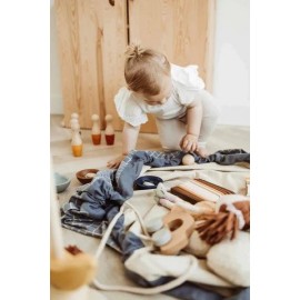 Play&Go - Στρώμα Παιχνιδιού / Τσάντα 2 Σε 1 Grid Blue