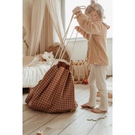 Play&Go - Στρώμα Παιχνιδιού / Τσάντα 2 Σε 1 Grid Brown