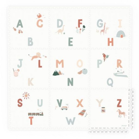 Play&Go - Στρωματάκι Παζλ Διπλής Όψης / Κουτί Αποθήκευσης Alphabet