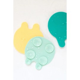 Quut - Αντιολισθητικά Μπάνιου 8 τμχ Μέντα/Κίτρινο