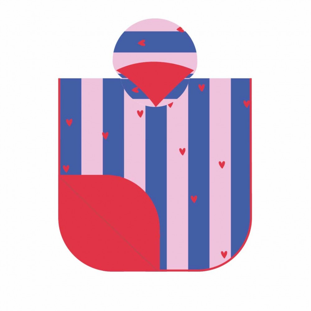 Quut - Παιδικό Πόντσο Cherry