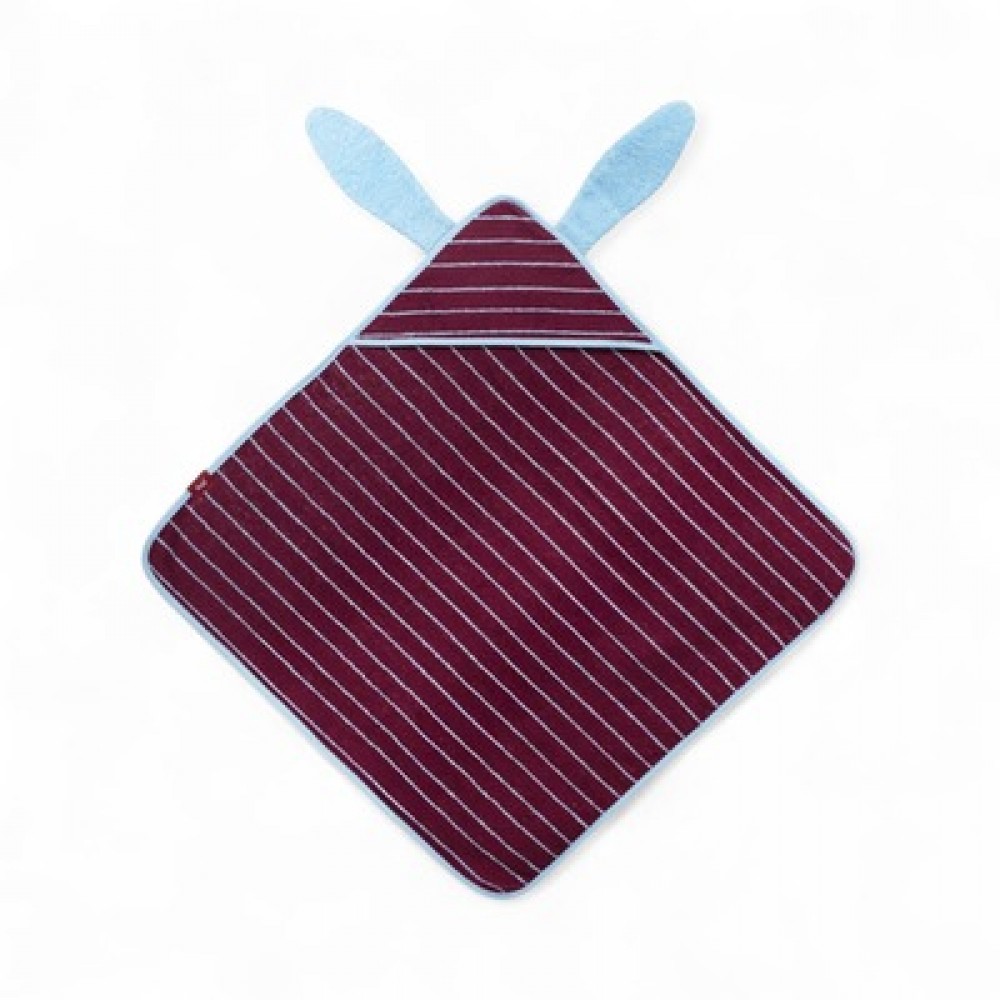 Quut - Μπουρνουζοπετσέτα Κουνελάκι Burgundy 75x75