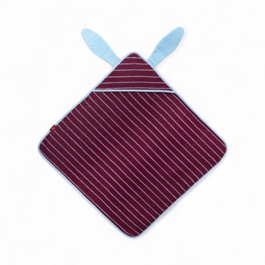 Quut - Μπουρνουζοπετσέτα Κουνελάκι Burgundy 75x75