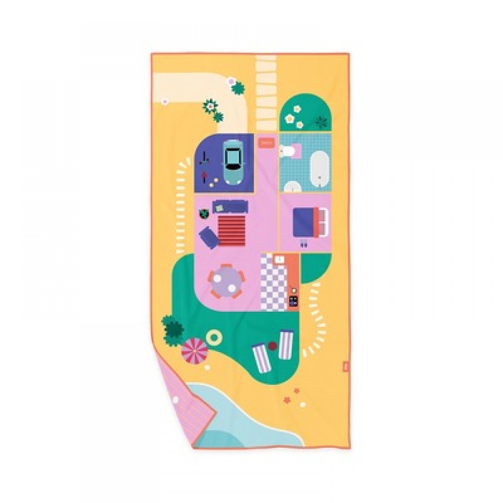 Quut - Πετσέτα με μικροΐνες Κουκλόσπιτο 140x70cm