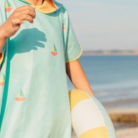 Quut - Παιδικό Πόντσο Καραβάκια Banana Blue