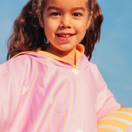 Quut - Παιδικό Πόντσο Κοχύλια Banana Pink