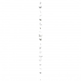 Raeder - Blossom. Χάρτινη Διακοσμητική Γιρλάντα Butterfly Necklace White Grey