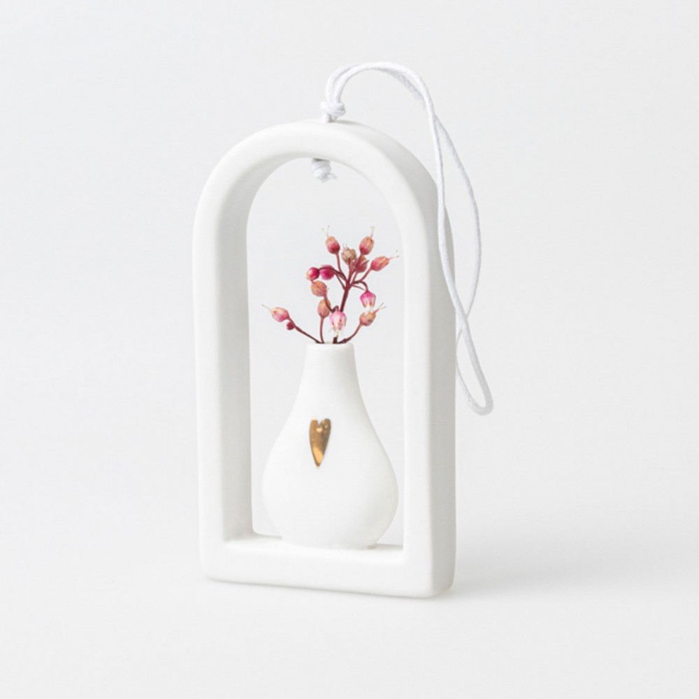 Raeder - Κρεμαστή Πορσελάνινη Μινιατούρα Vase Heart