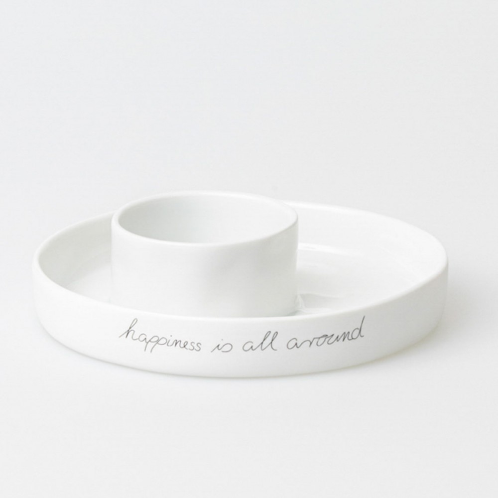 Raeder - Πορσελάνινη Πιατέλα Happiness Is All Around