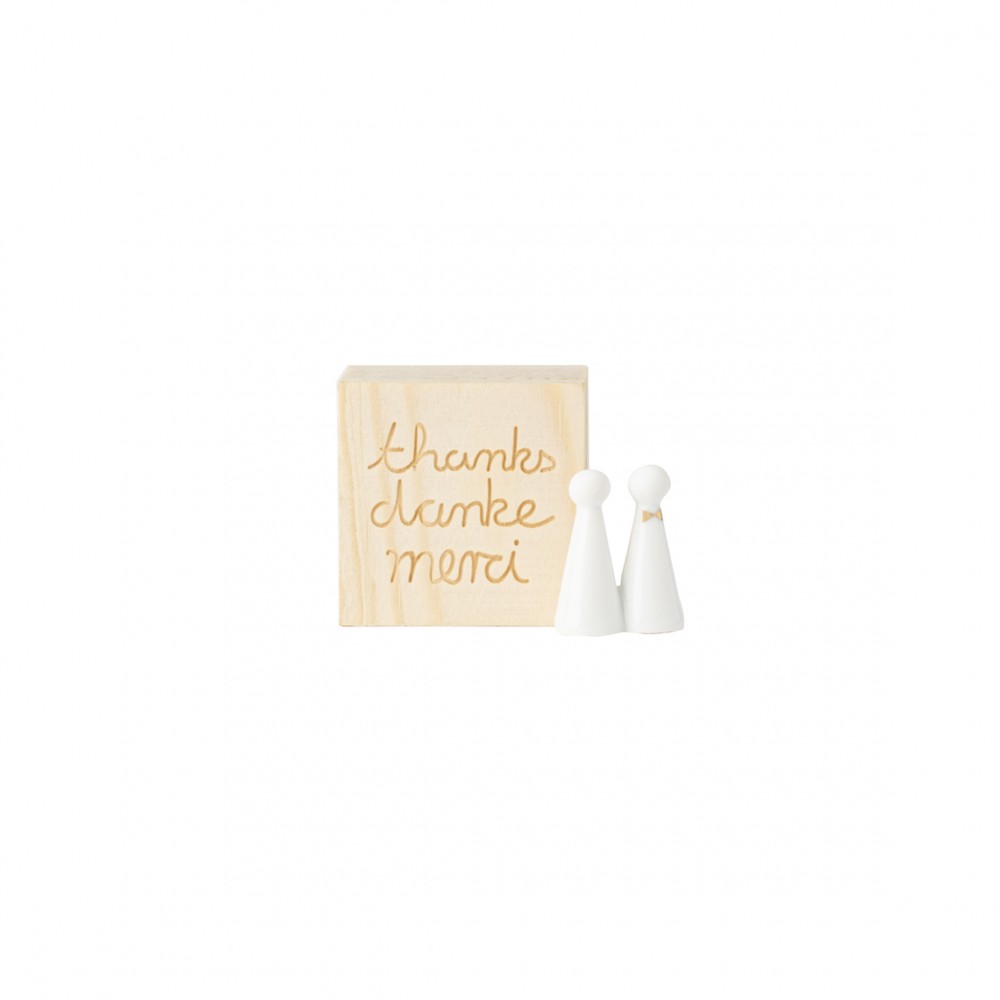Raeder - Wedding. Μίνι Κουτάκι Με Πορσελάνινο Διακοσμητικό Thanks