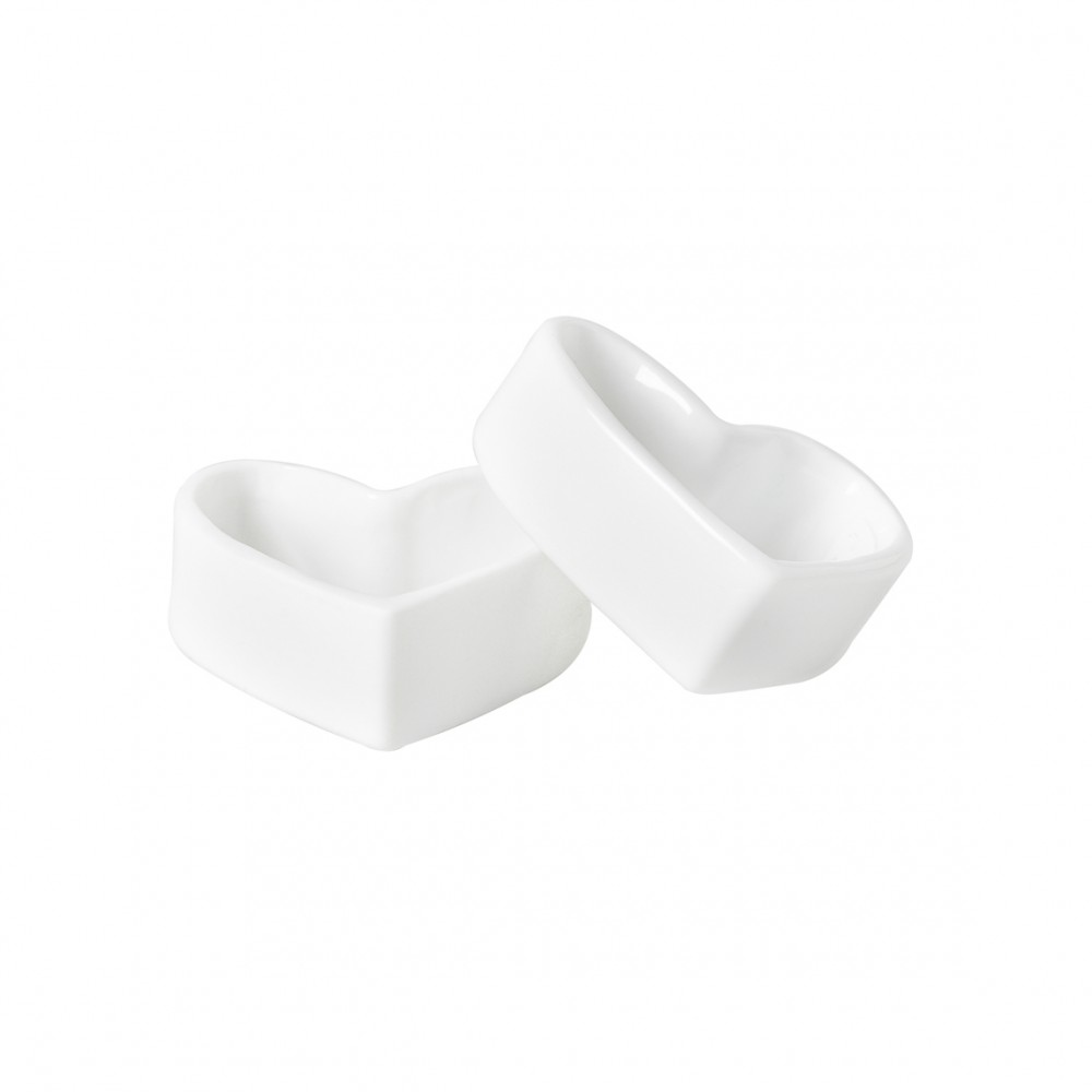 Raeder - Wedding. Σετ 2 Πορσελάνινοι Κρίκοι Για Πετσέτες Φαγητού Hearts