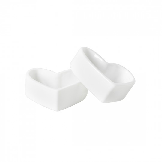 Raeder - Wedding. Σετ 2 Πορσελάνινοι Κρίκοι Για Πετσέτες Φαγητού Hearts