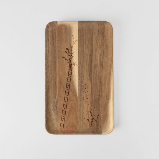 Raeder - Ξύλινος Δίσκος Flower Happiness