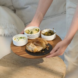 Raeder - Snacks & Nibbles. Στρογγυλός Δίσκος Σερβιρίσματος Με 3 Μπολ Together