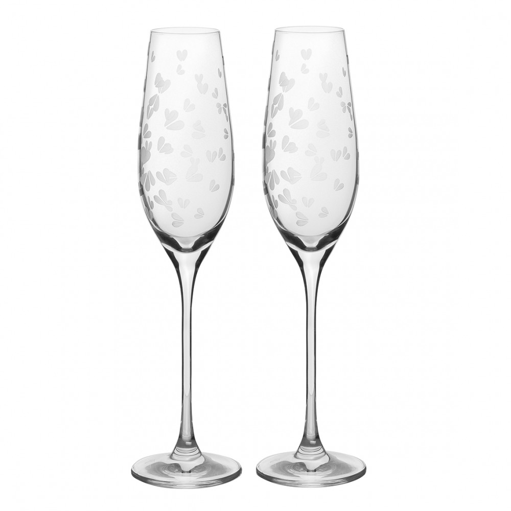 Raeder - Wedding. Σετ 2 Ποτήρια Σαμπάνιας Hearts