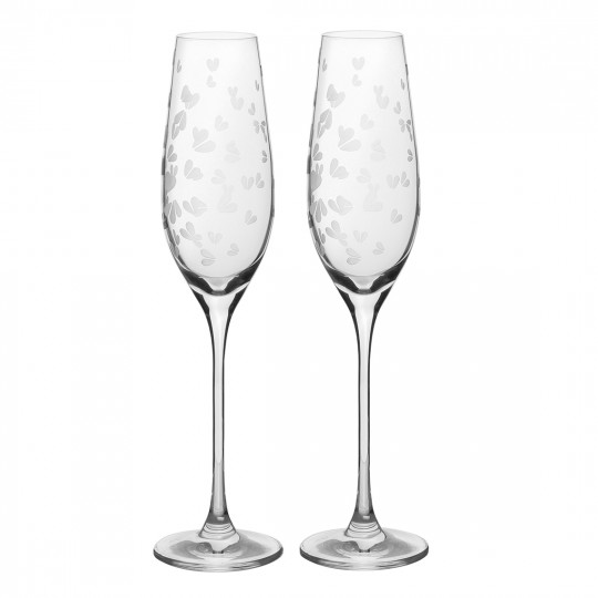 Raeder - Wedding. Σετ 2 Ποτήρια Σαμπάνιας Hearts
