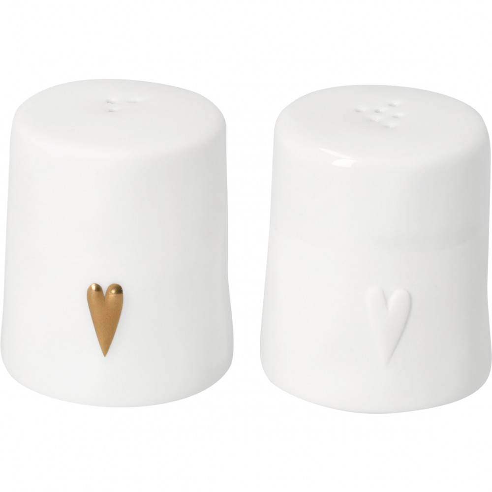 Raeder - Bon Apettit. Σετ Αλάτι Πιπέρι Gold Heart