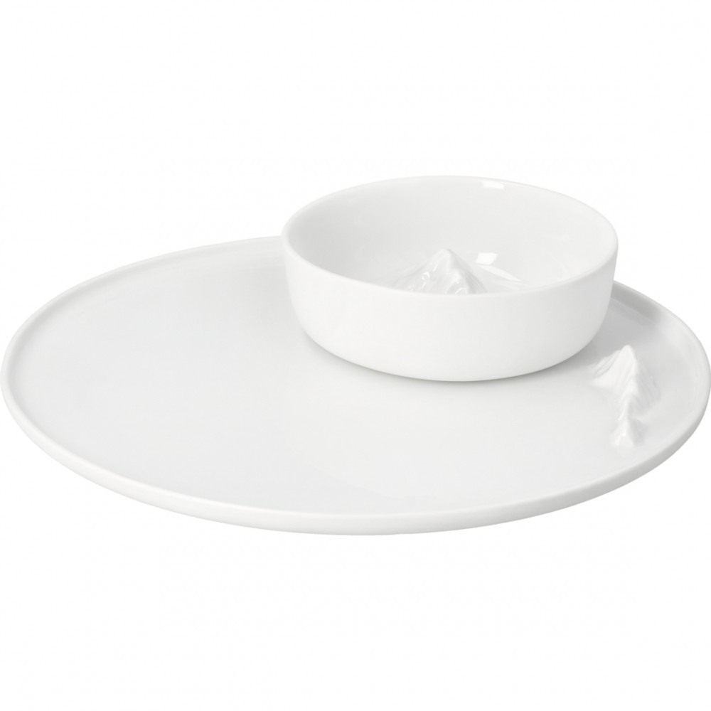 Raeder - Mountain Air. Πορσελάνινο Σετ Πιατέλα και Μπολ Summit Meeting