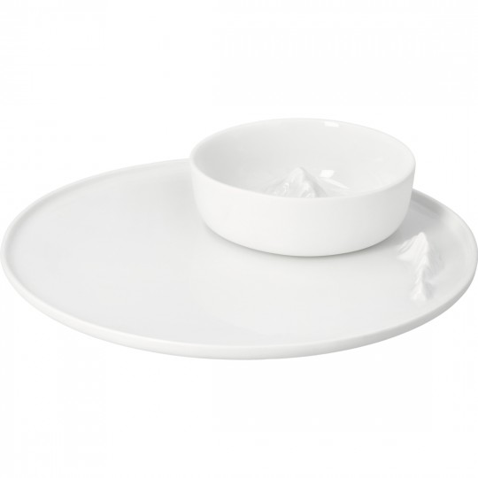 Raeder - Mountain Air. Πορσελάνινο Σετ Πιατέλα και Μπολ Summit Meeting