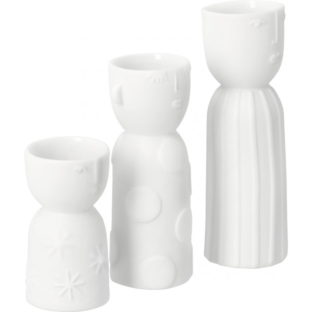 Raeder - Natural creatures. Σετ 3 Μίνι Πορσελάνινα Βαζάκια