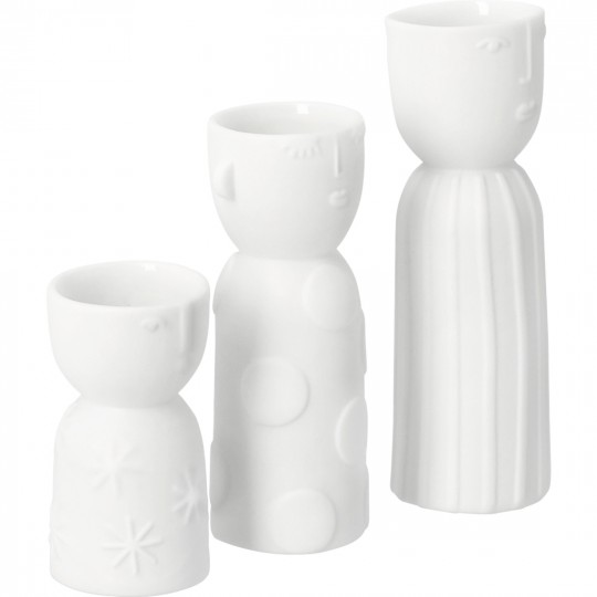 Raeder - Natural creatures. Σετ 3 Μίνι Πορσελάνινα Βαζάκια