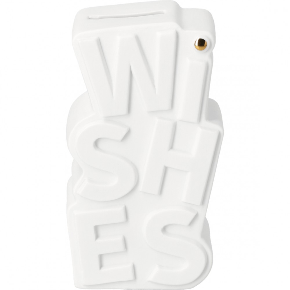 Raeder - Word fragments. Πορσελάνινος Κουμπαράς Wishes