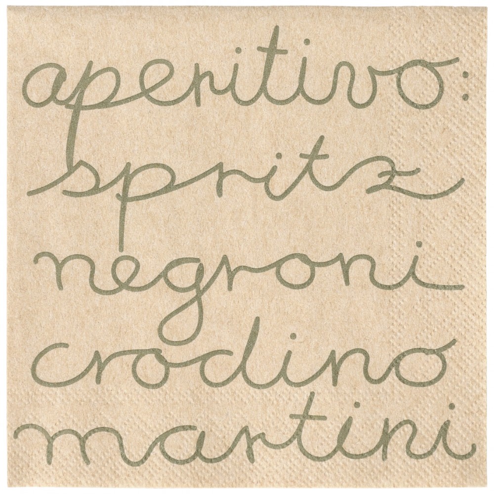Raeder - Cucina Italiana. Χαρτοπετσέτα Cocktail Aperitivo