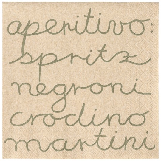 Raeder - Cucina Italiana. Χαρτοπετσέτα Cocktail Aperitivo