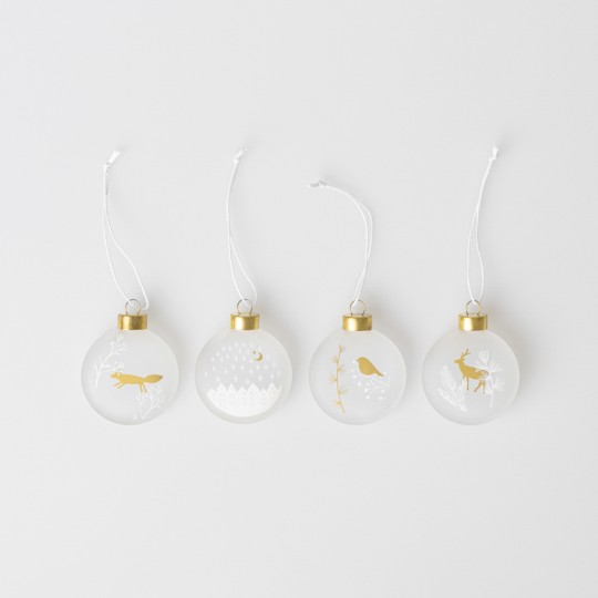 Raeder - Σετ 4 Χριστουγεννιάτικα Στολίδια Frosted Medallions