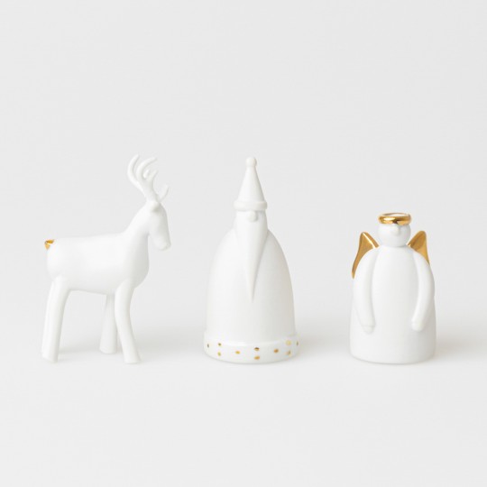 Raeder - Πορσελάνινο Διακοσμητικό Σετ 3 Christmas Figures