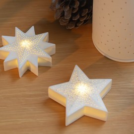 Raeder - Πορσελάνινο Φωτάκι LED Christmas Light Star