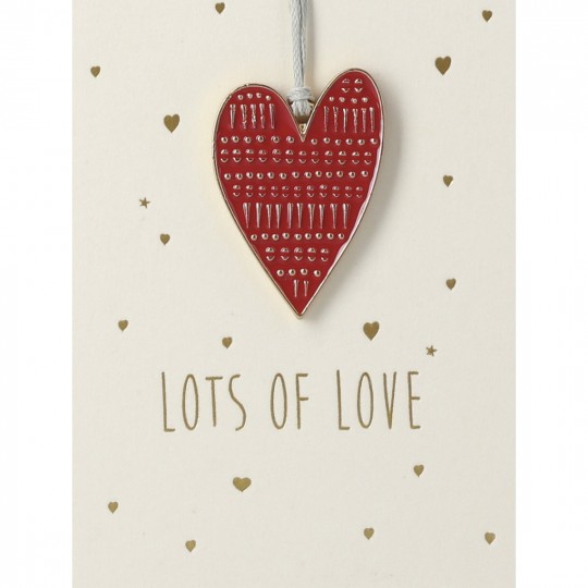 Raeder - Μίνι Κάρτα Με Μεταλλικό Στολίδι Heart