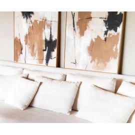 Andrea House - Χειροποίητος Πίνακας Ζωγραφικής Abstract Cairo 80x80cm