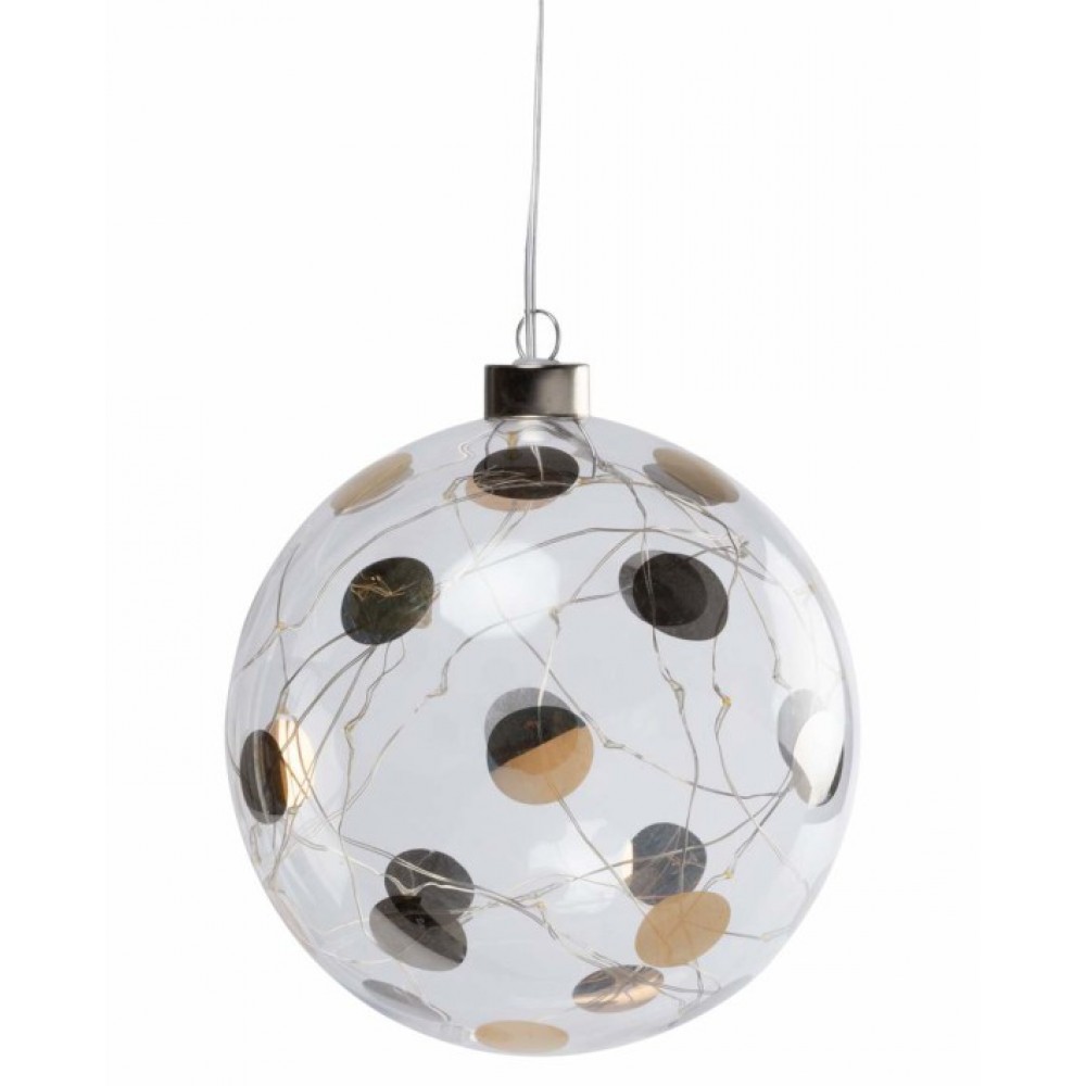 Raeder - Γυάλινη Μπάλα LED Dots Large