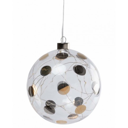 Raeder - Γυάλινη Μπάλα LED Dots Large