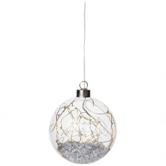 Raeder - Γυάλινη Μπάλα LED Merry Xmas Small