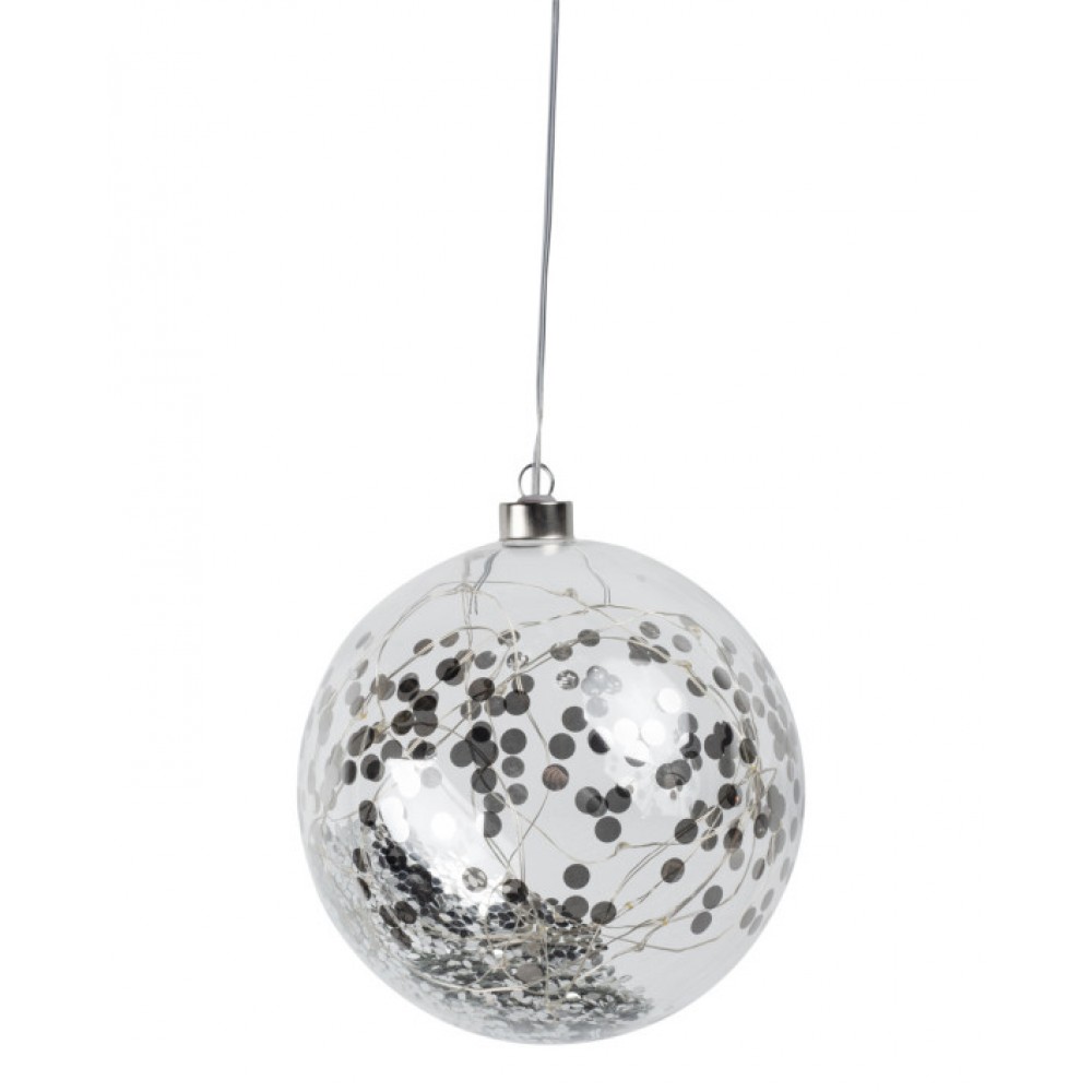 Raeder - Γυάλινη Μπάλα LED Confetti Large