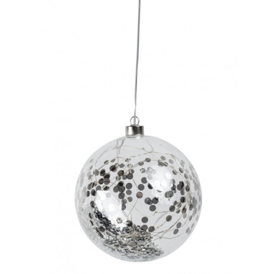 Raeder - Γυάλινη Μπάλα LED Confetti Large