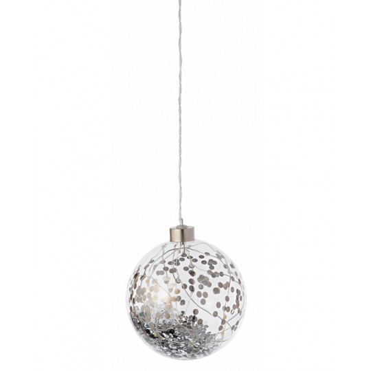 Raeder - Γυάλινη Μπάλα LED Confetti Small