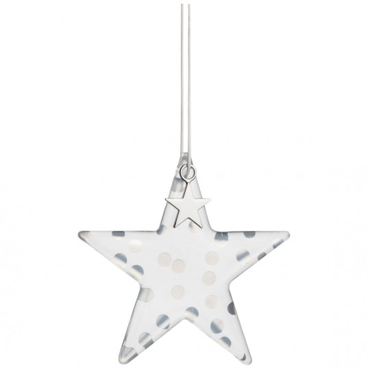 Raeder - Γυάλινο Στολίδι Silver Dots