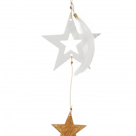 Raeder - Κρεμαστό Διακοσμητικό Golden Star Pendant White Star