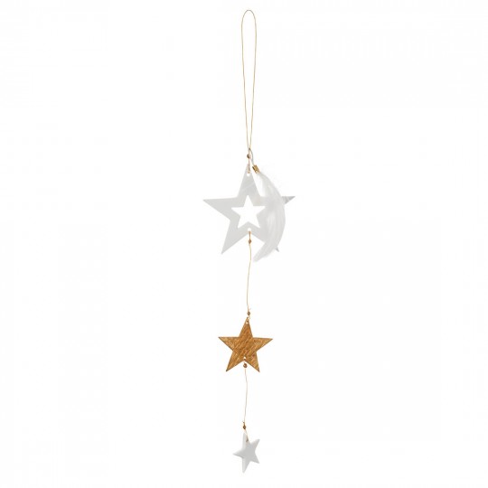 Raeder - Κρεμαστό Διακοσμητικό Golden Star Pendant White Star